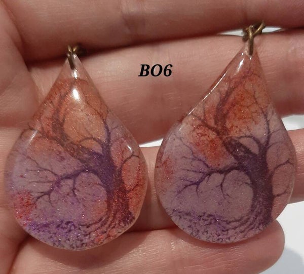 Grandes boucles d'oreilles forêt d'Harmonia
