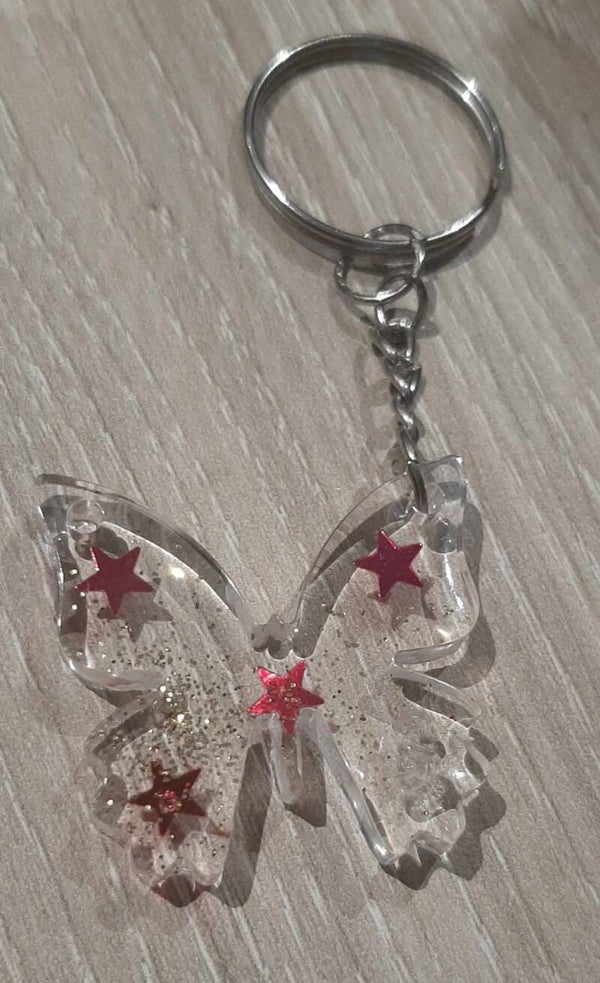 Porte clefs papillon