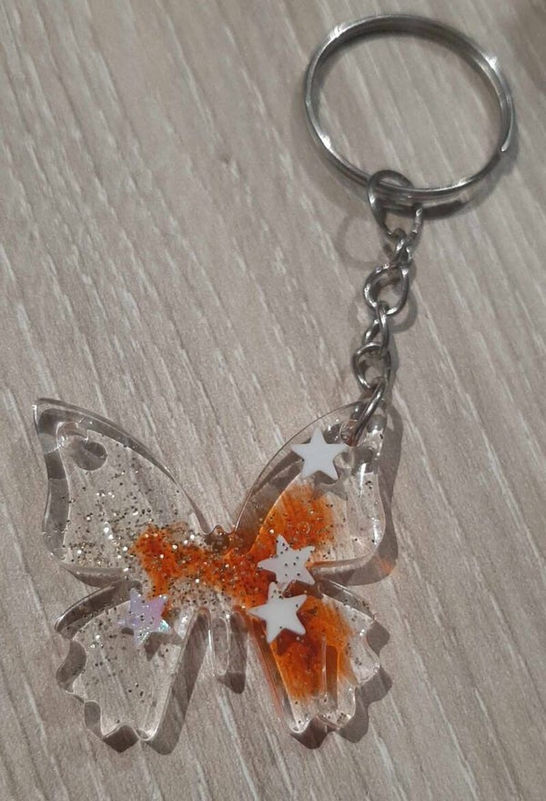 Porte clefs papillon