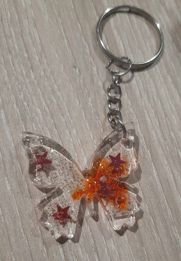 Porte clefs papillon