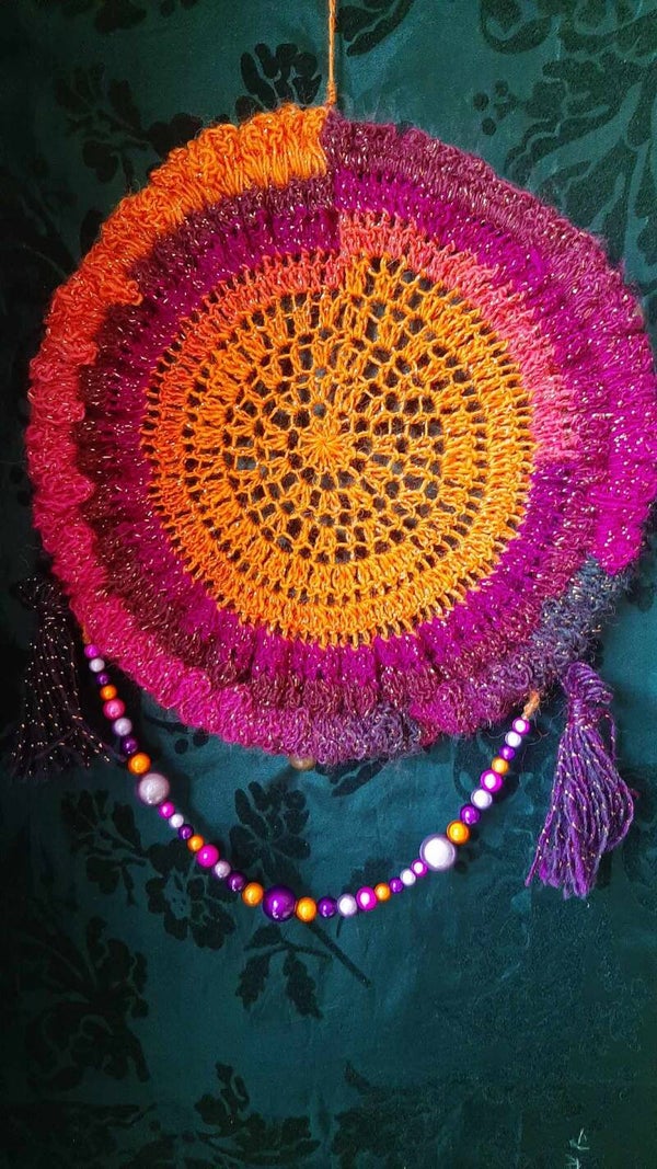 Attrape rêves fait au crochet
