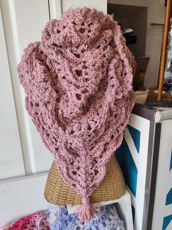 Châle fait main au crochet