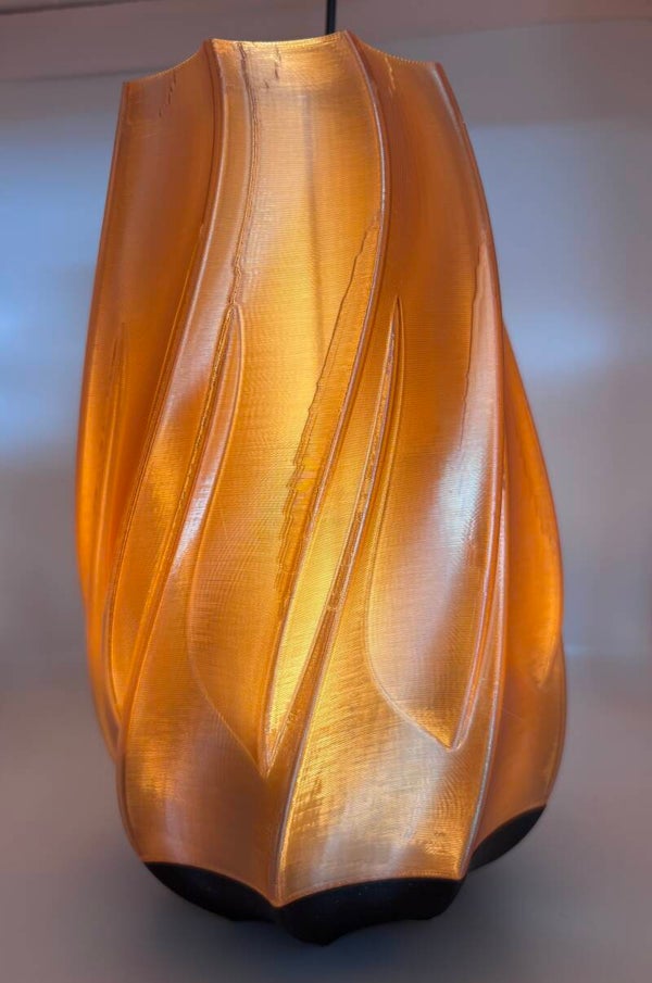 Organic design lamp met binnenkap