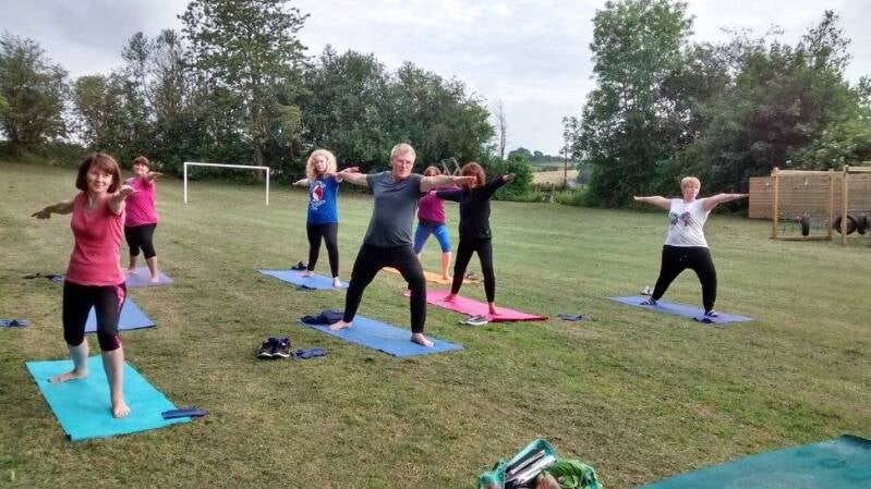 Outdoor yoga