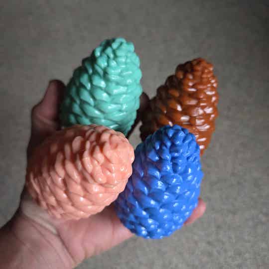 Dennenappel kauwspeeltje