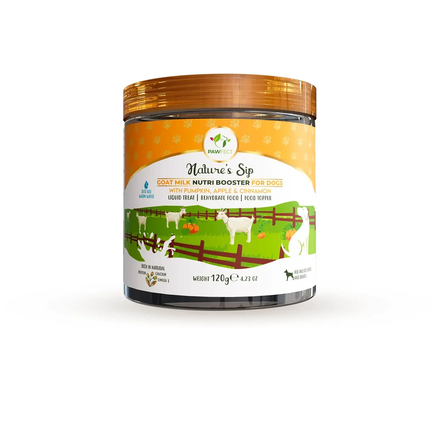 Pawfect - Geitenmelk met Pompoen, Pompoenpitten, Appel & Kaneel