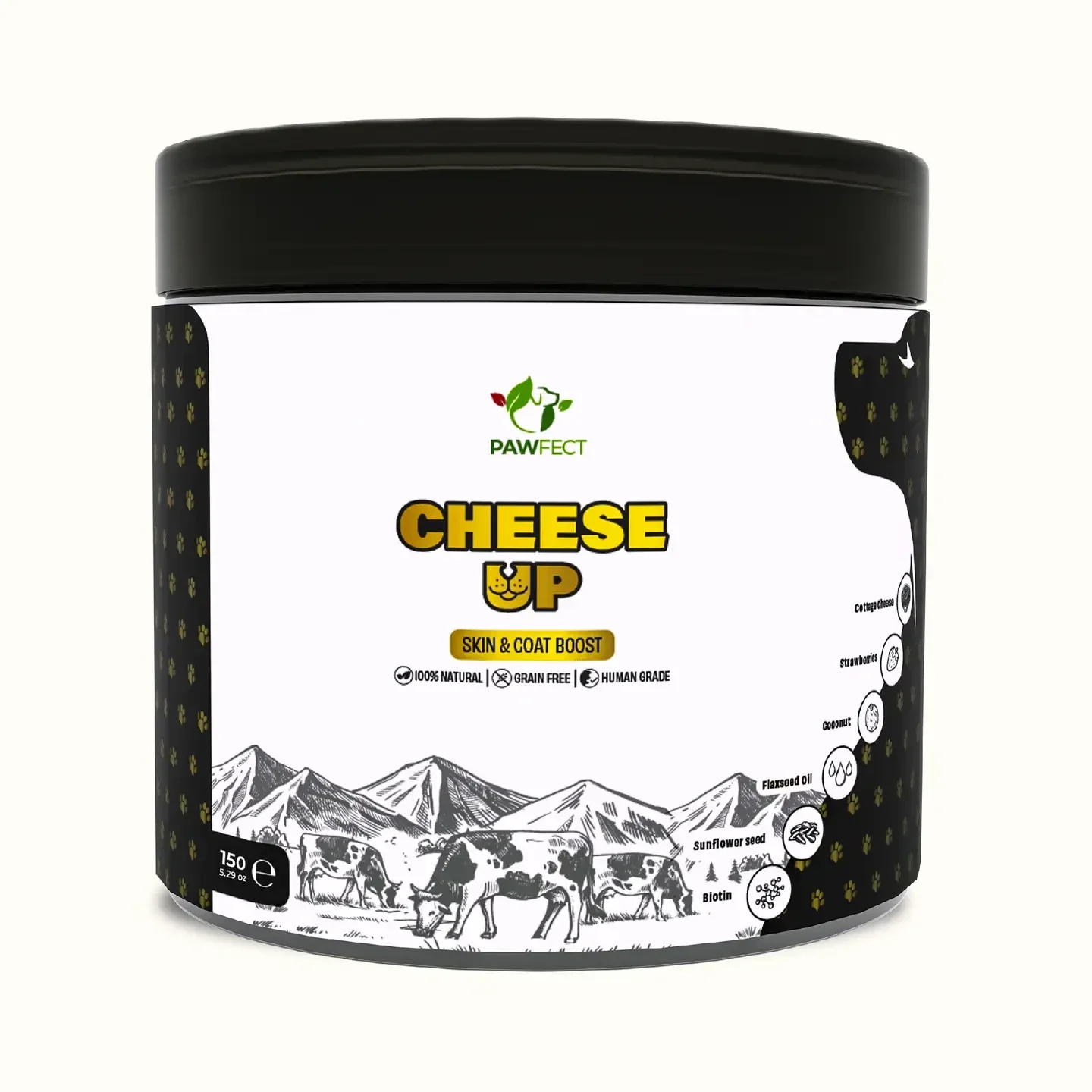 Pawfect food toppers cheese up