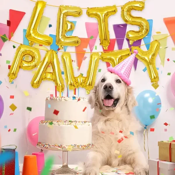 folieballon LETS PAWTY