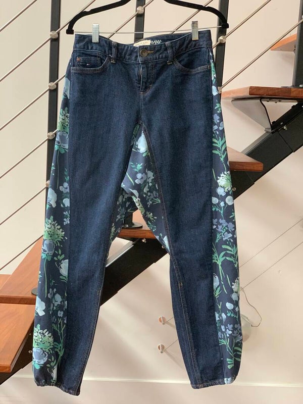 Patchwork Harem Denim Pants