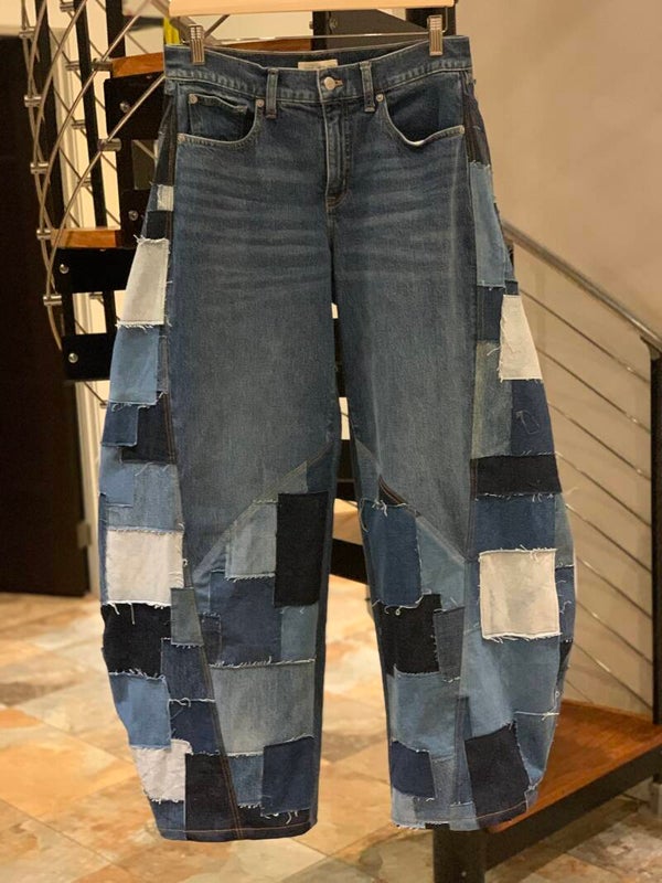 Patchwork Streetwear Hip Hop Jeans