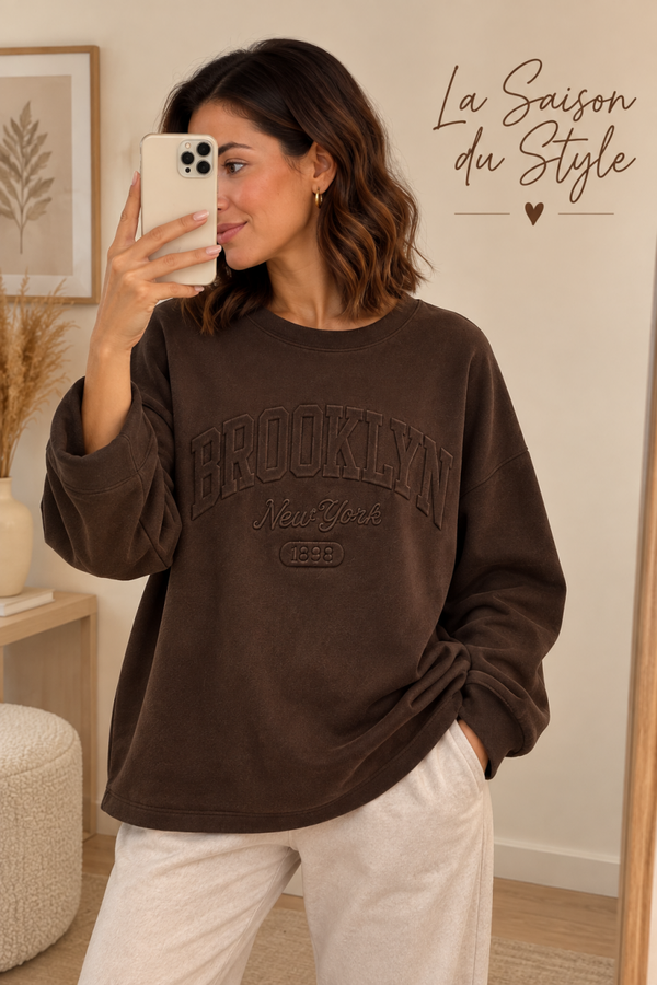 SWEAT Brooklyn Marron