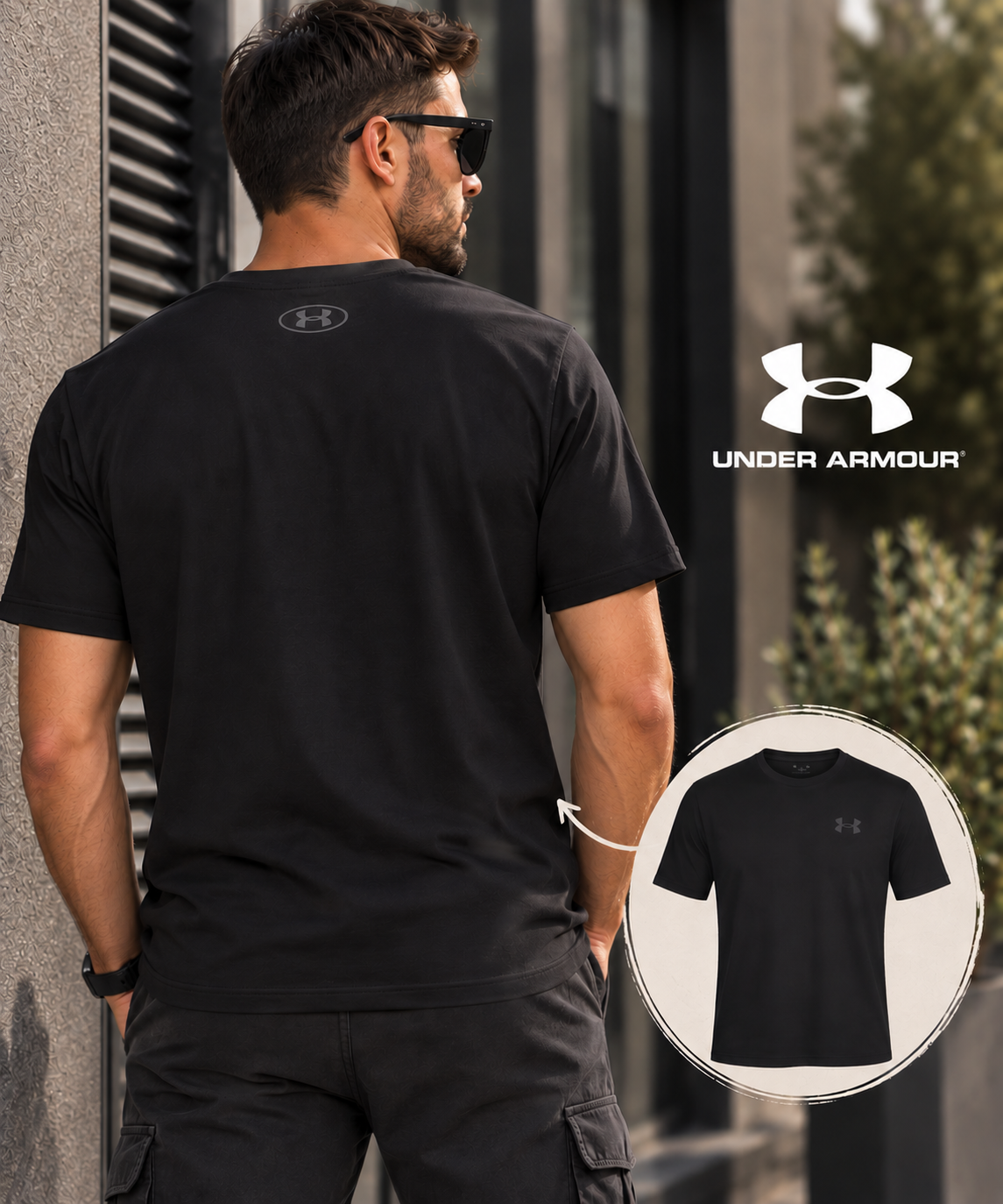 T-shirt homme Under Armour noir