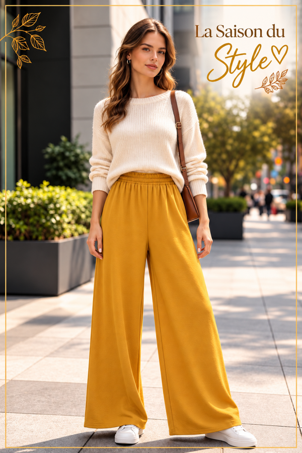 Pantalon fluide Emma (style palazzo) Divers coloris