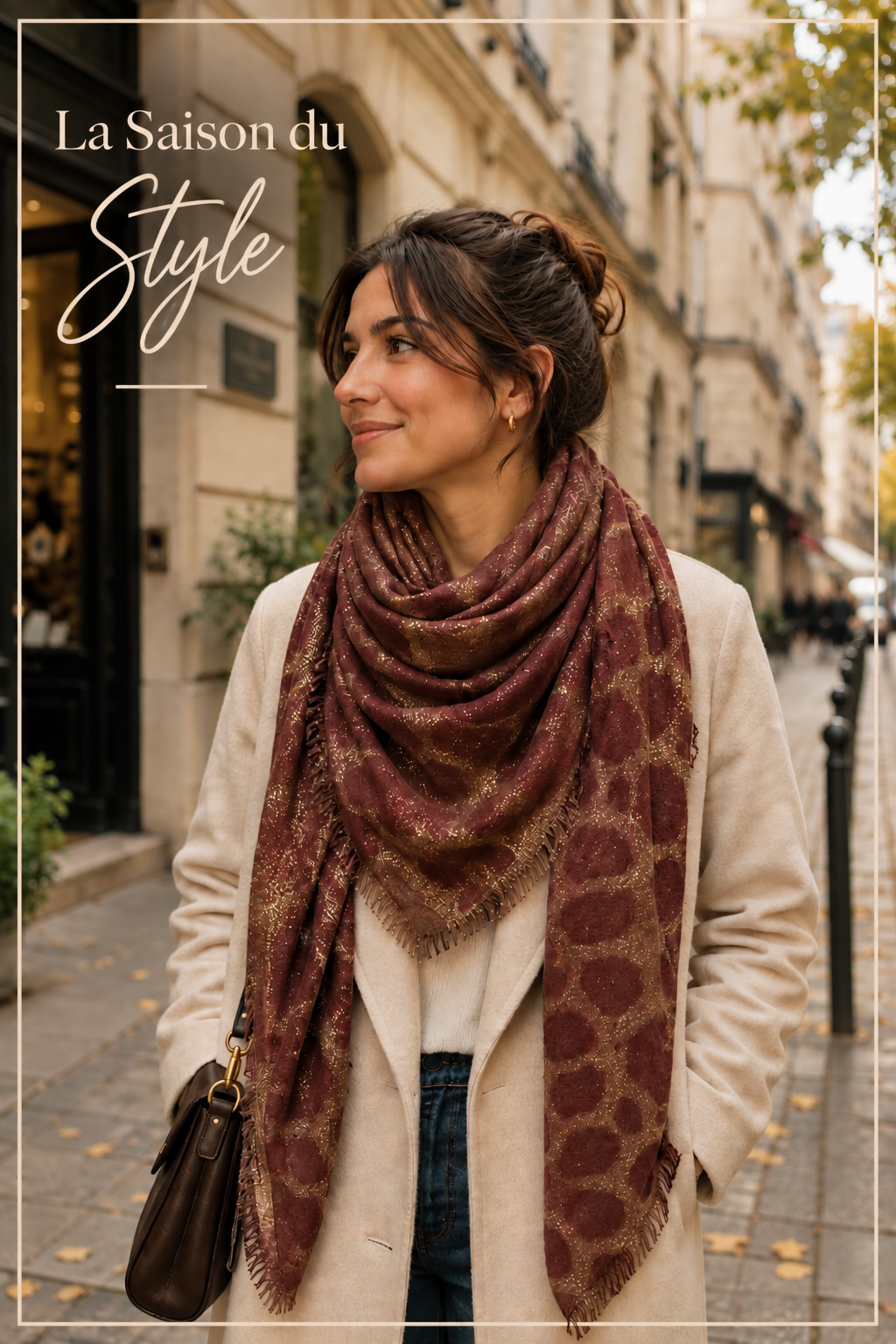 Foulard léopard pailleté ( Noir, Café, Bordeaux )