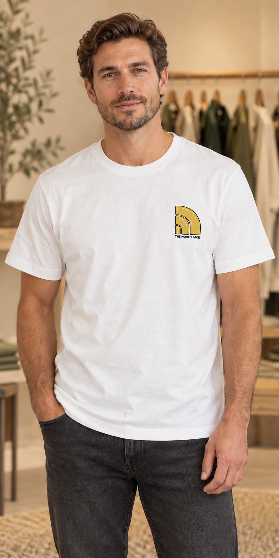 T-shirt homme The North Face blanc