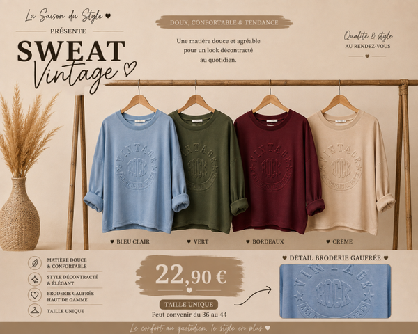 SWEAT Vintage Vert