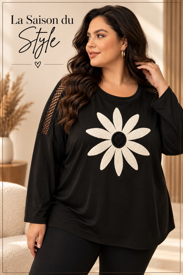 TUNIQUE FLEUR NOIR