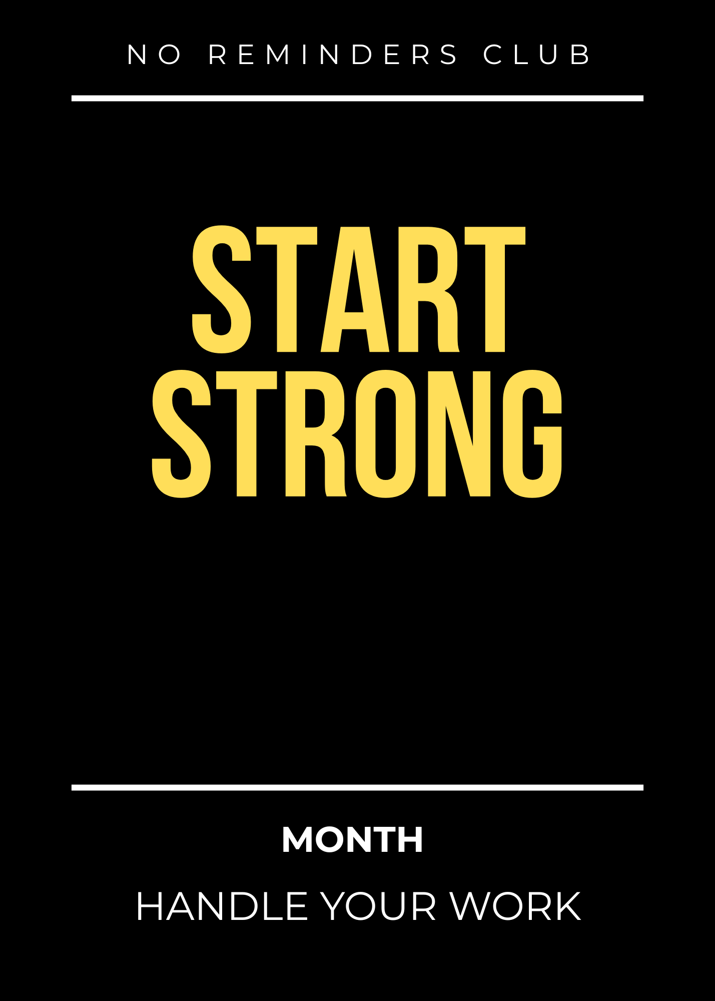 Start Strong