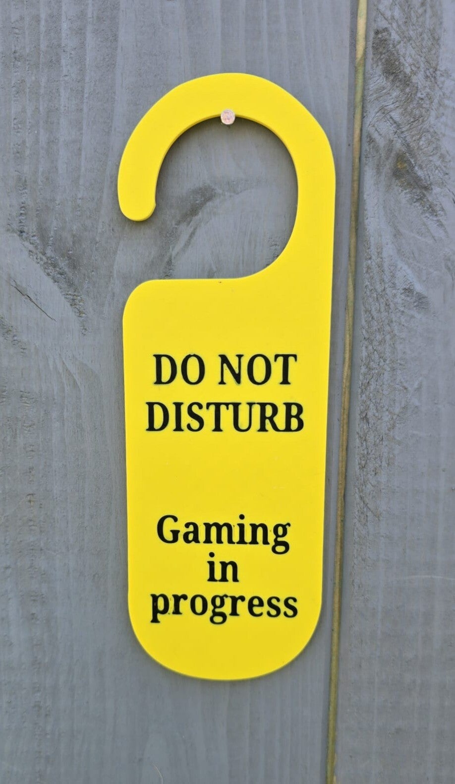 Do Not Disturb, Gaming in progress door hanger