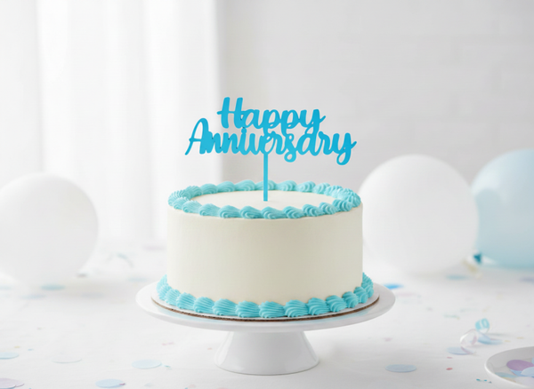 Happy Anniversary Cake Topper