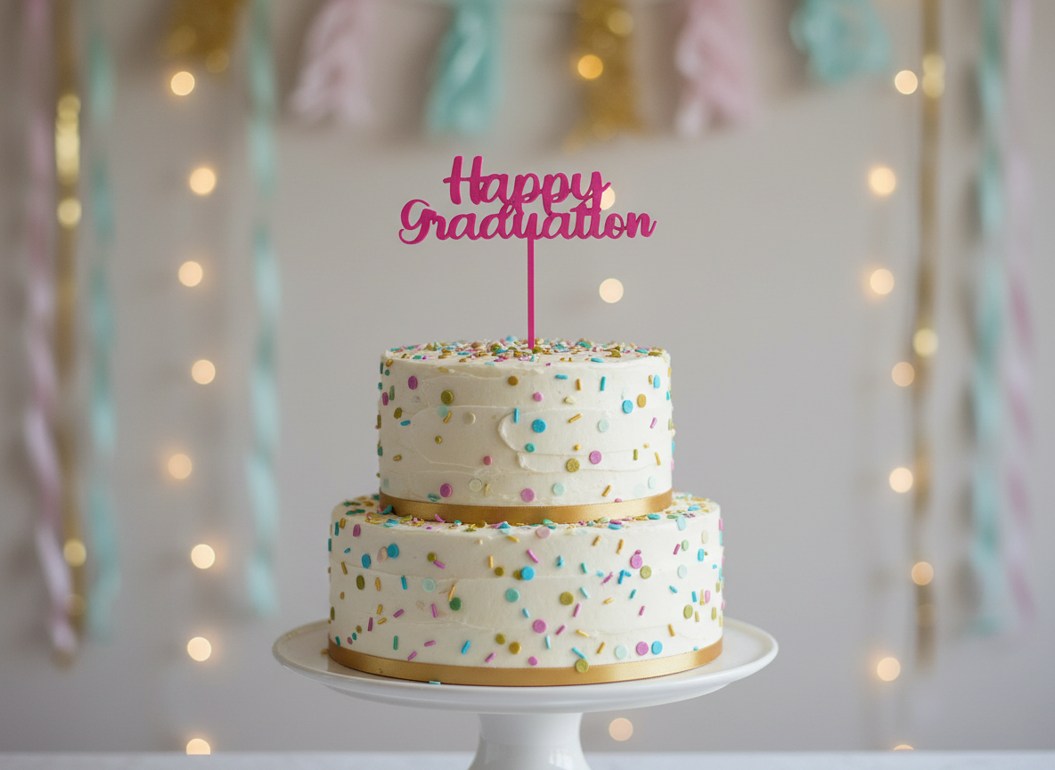 Happy Graduation Cake Topper