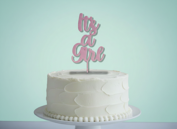 It's a Girl Cake Topper