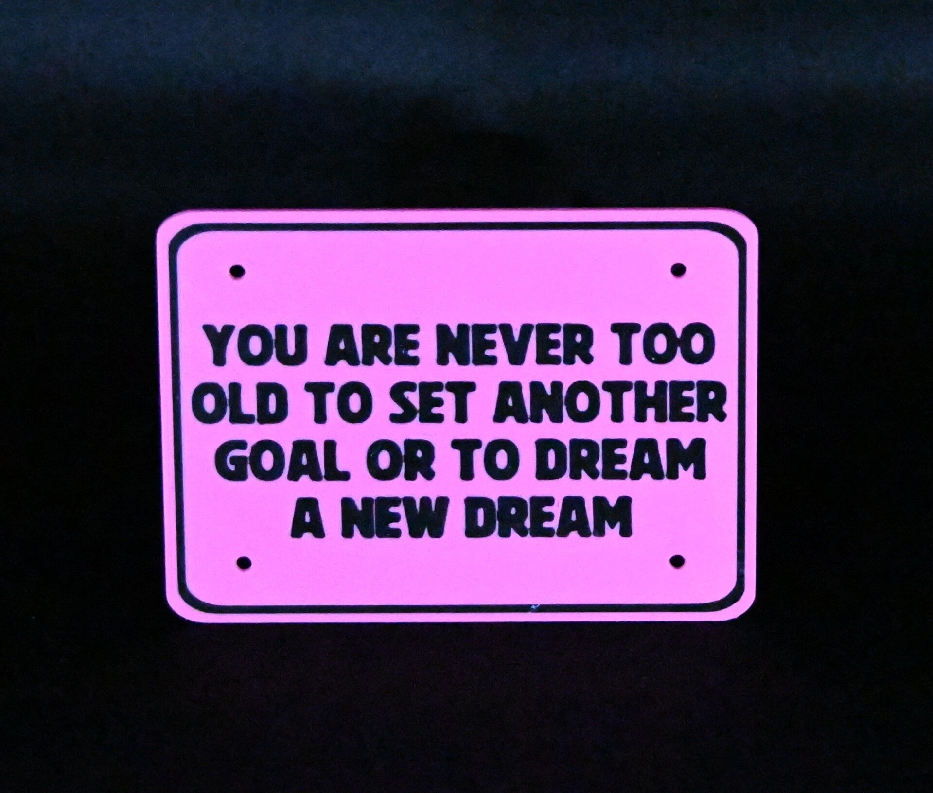 Never too old