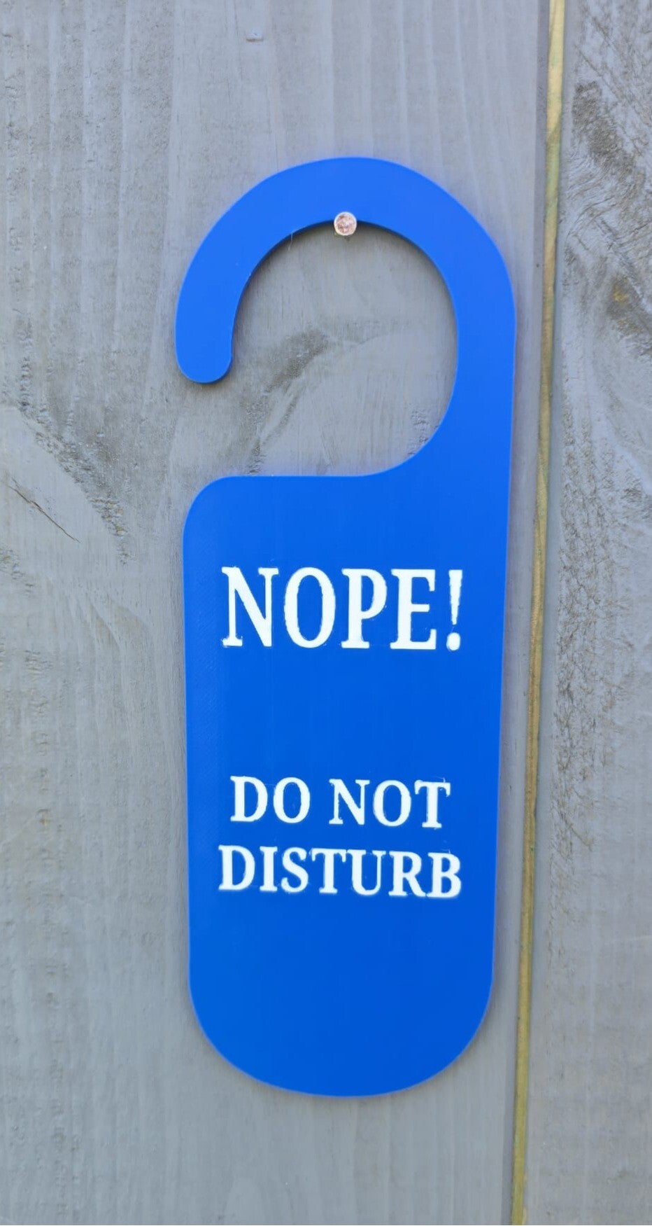 NOPE!  Do Not Disturb door hanger