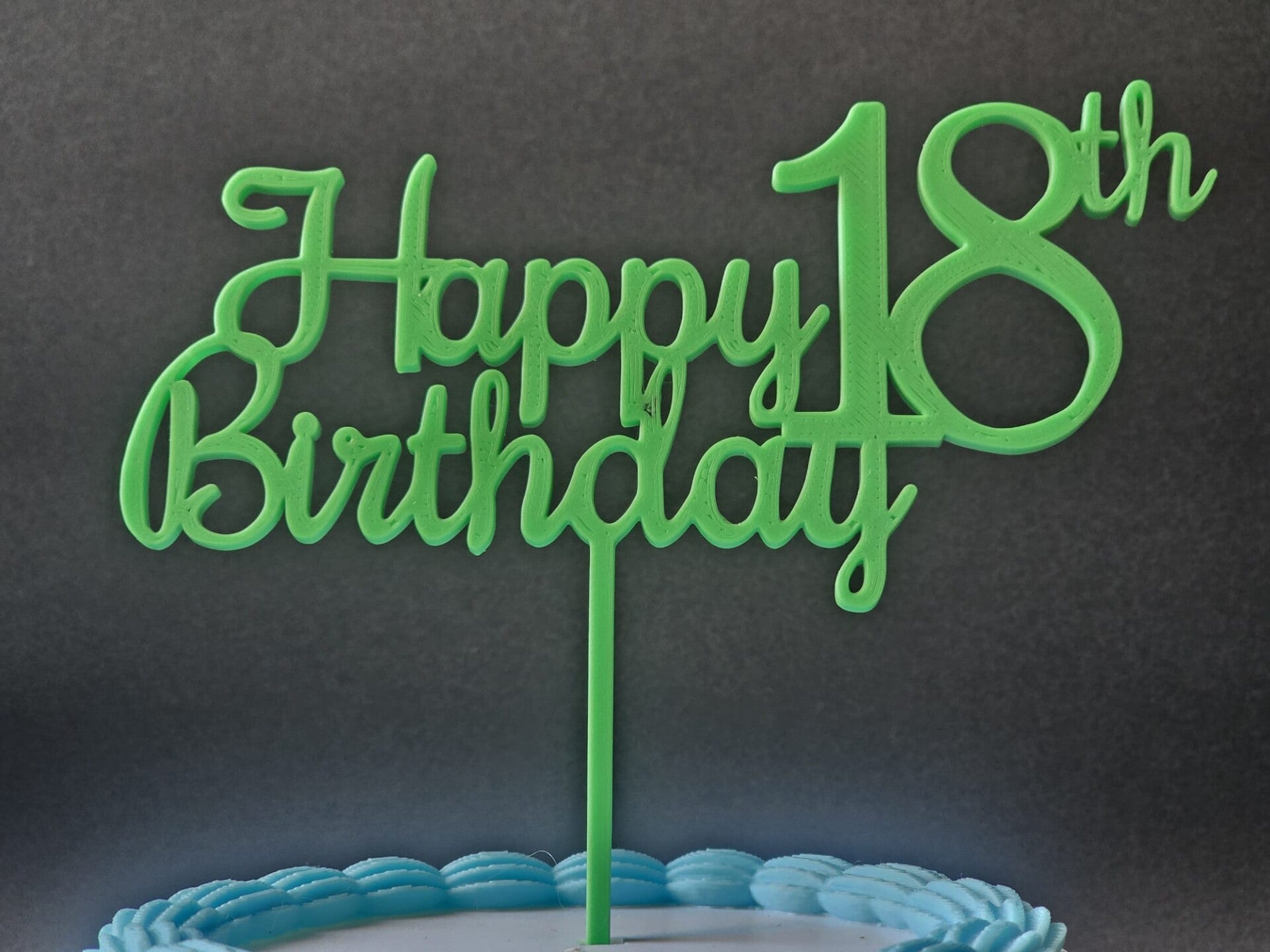 Happy 18th Birthday Cake Topper