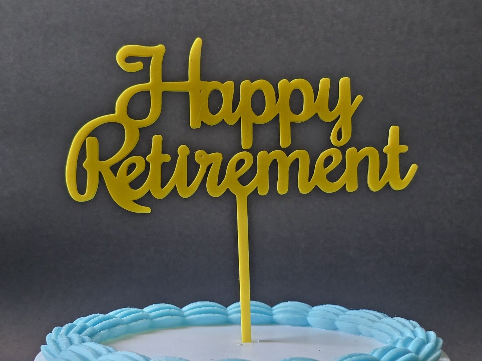 Happy Retirement Cake Topper