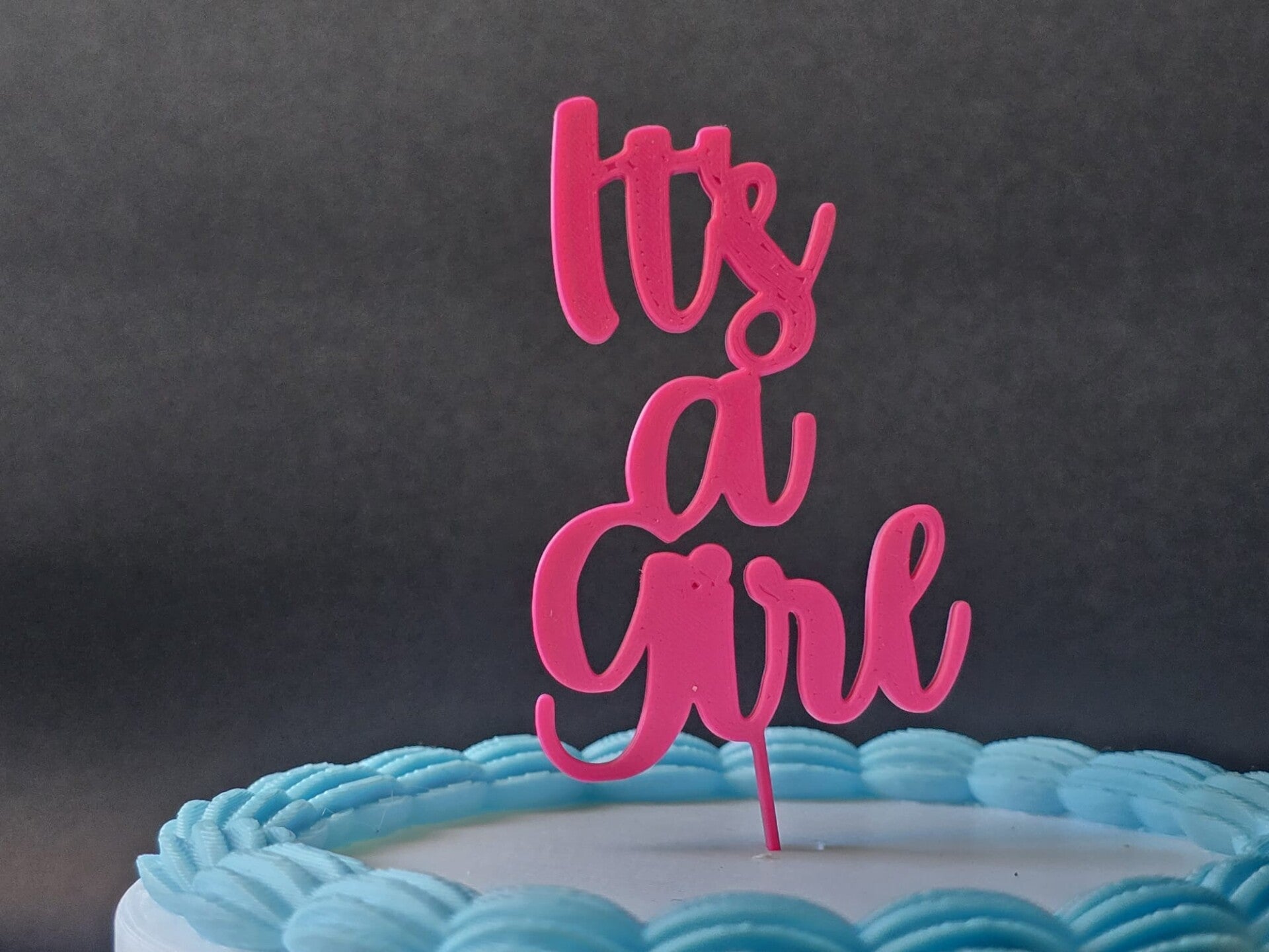 It's a Girl Cake Topper