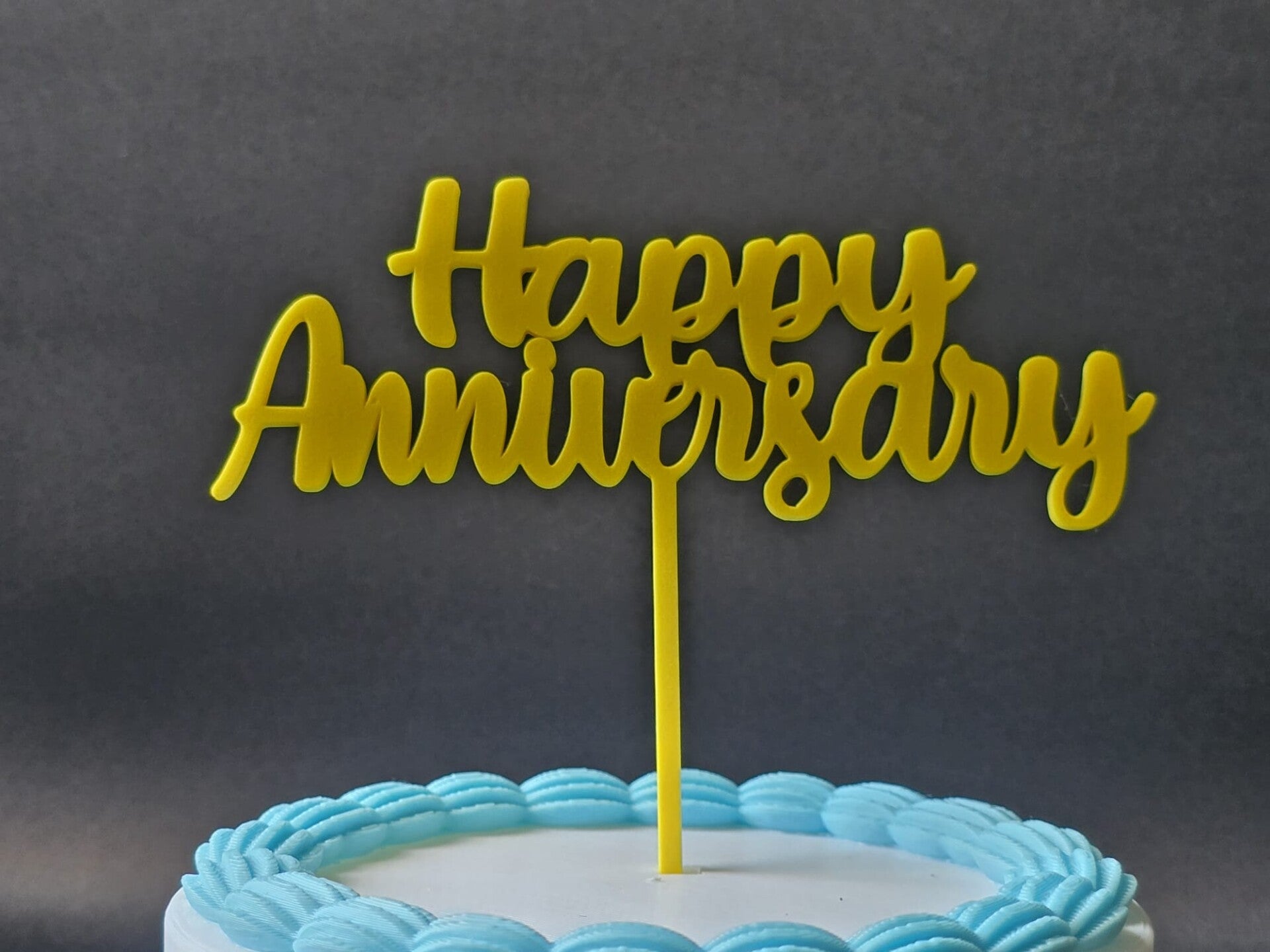 Happy Anniversary Cake Topper
