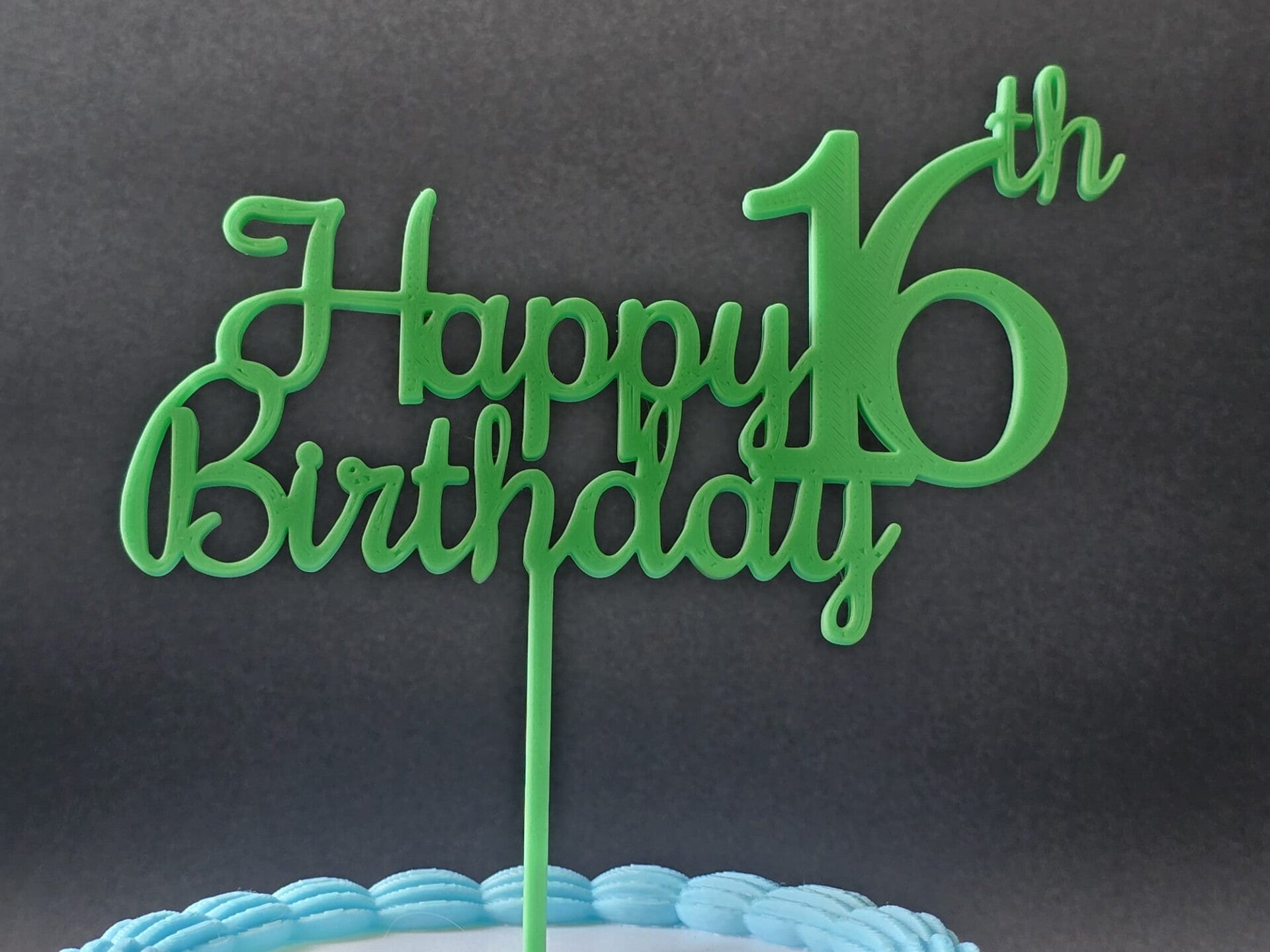 Happy 16th Birthday Cake Topper