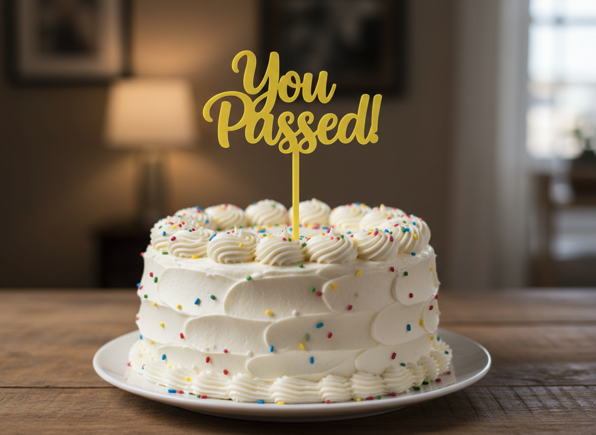 You Passed Cake Topper