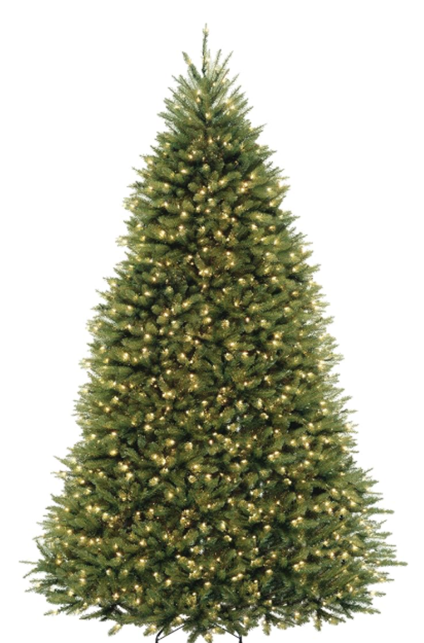 National Tree Company 9 ft Pre-Lit Dunhill Fir Artificial Christmas Tree