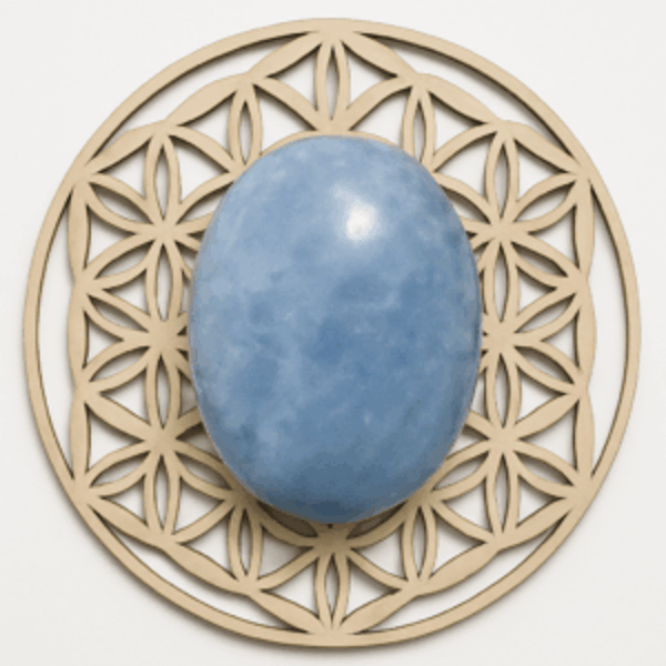 Galet Calcite bleu
