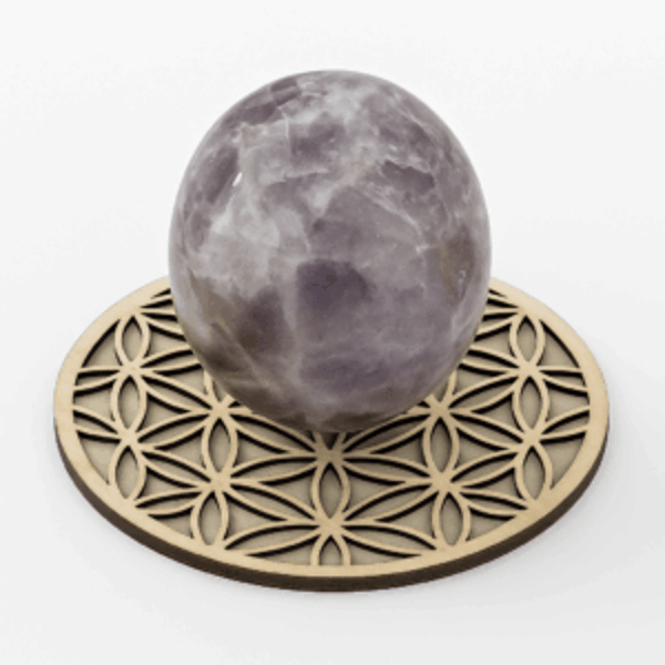 Sphère Améthyste Chevron 5 cm