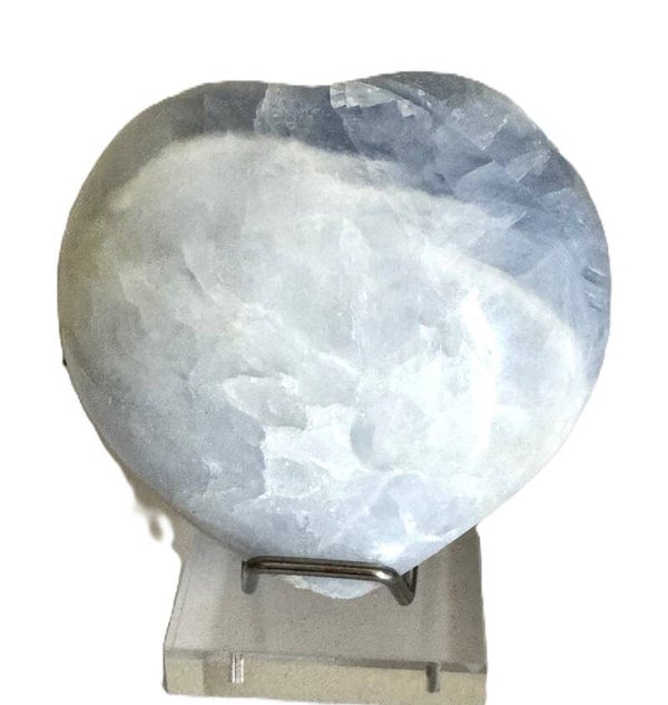 Grand Coeur Calcite Bleu 400 grammes