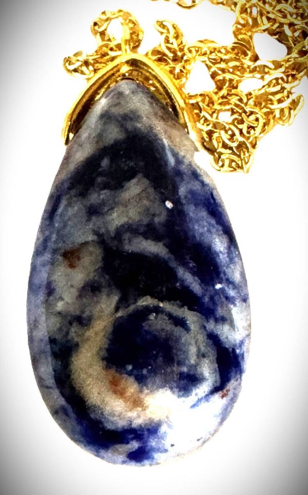 Pendentif Forme Larme Sodalite