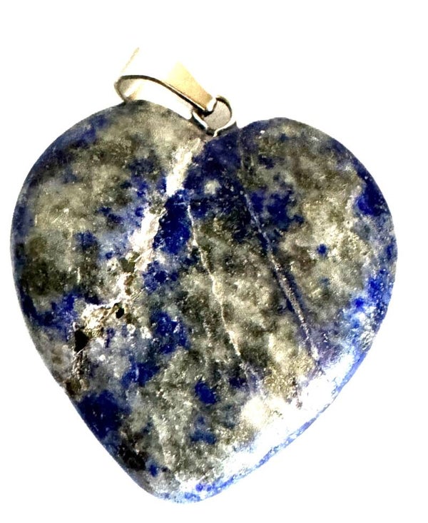 Pendentif forme coeur Sodalite