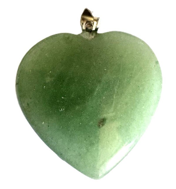 Pendentif forme Coeur Aventurine Verte
