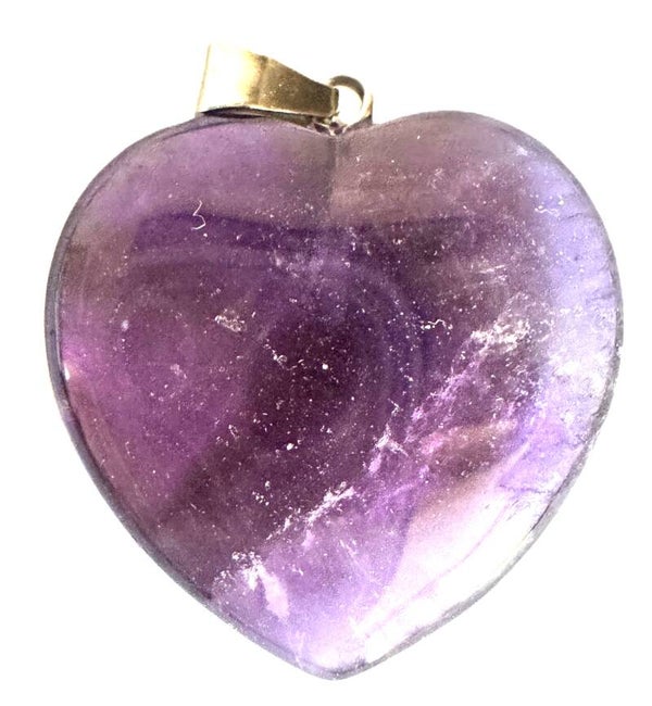 Pendentif forme Coeur Améthyste