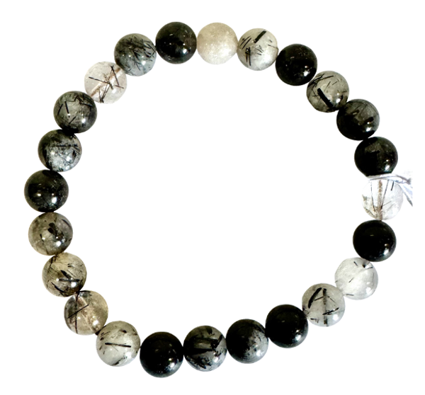 Bracelet Quartz Tournaline 8 mm