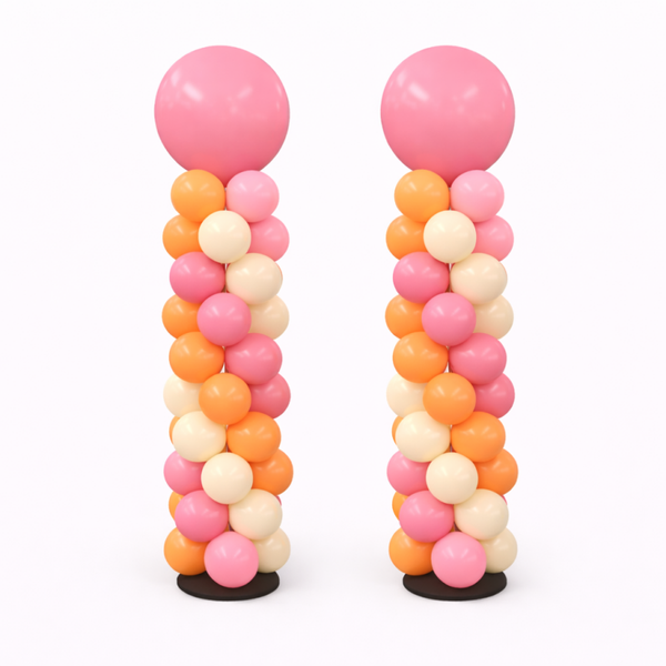 Ballon Pilaar set voor Verjaardag of Viering met Top Ballon | Kleuren naar keuze