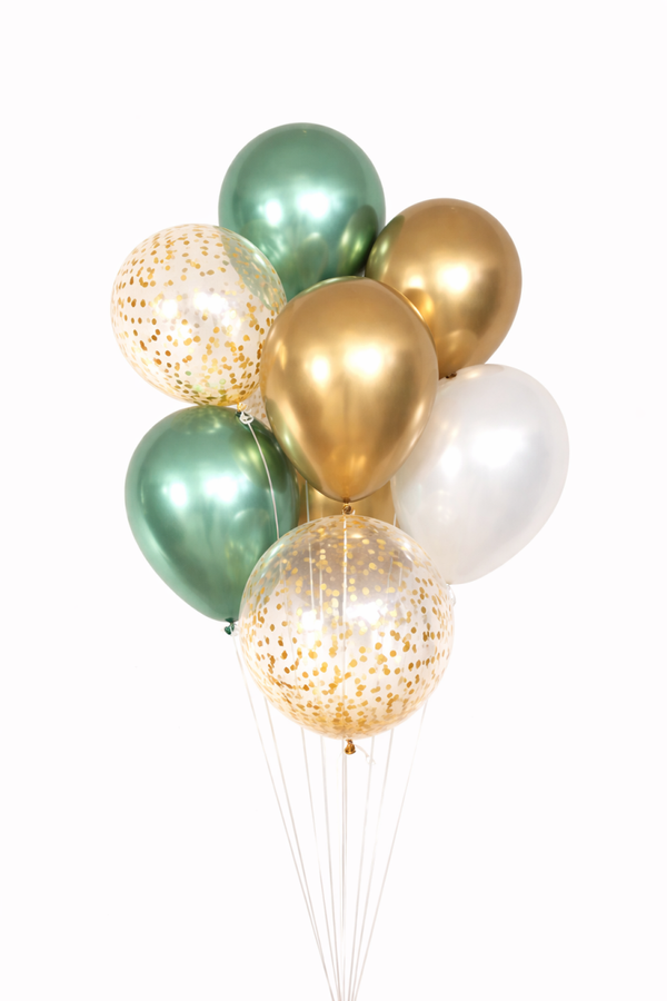 Tros Jade & Gold VIP Special Serie Helium Ballonnen ,9 stuks inc helium