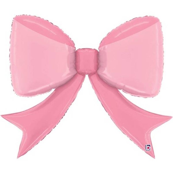 Strik Roze | Folie Ballon  | Divers | Kids | Mix  Inclusief Helium en Lint | 100 cm | Roze