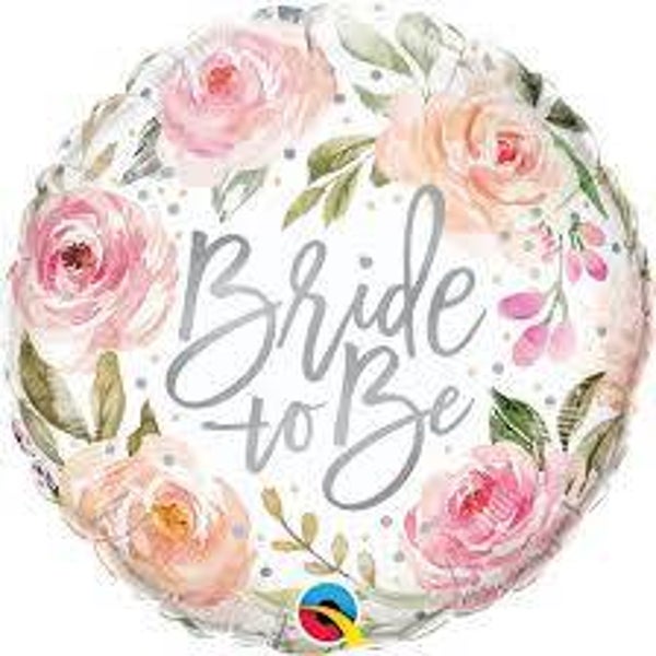 Bride to be Rond | Folie Ballon  | Trouwen & Bruiloft | Inclusief Helium en Lint | 45 cm |  Roze