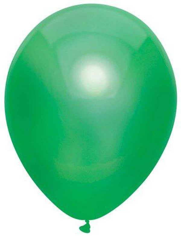 Kiwi Groen | Metallic Latex Helium Ballon | Inclusief Helium en Lintje