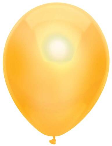 Geel | Metallic Latex Helium Ballon | Inclusief Helium en Lintje