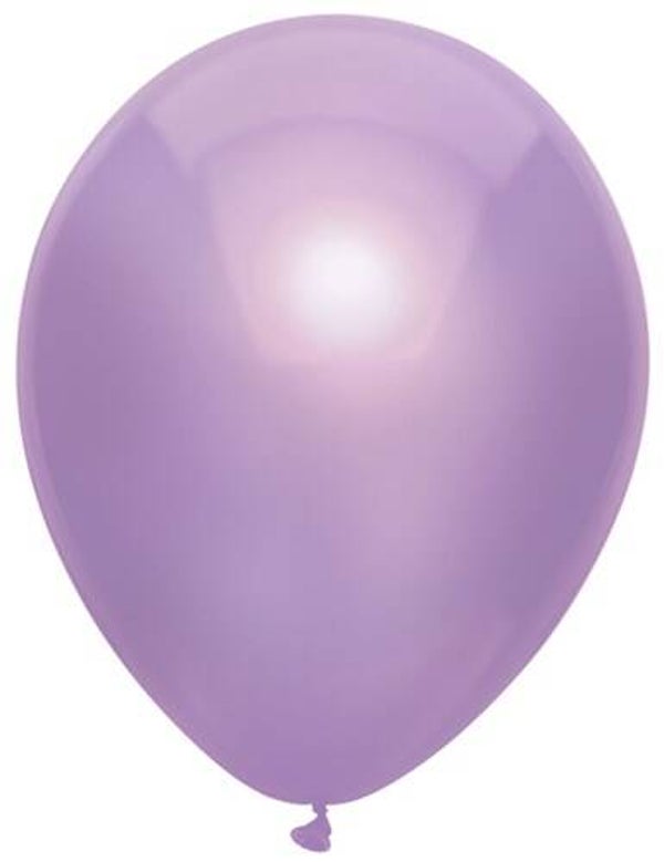 Lila  | Metallic Latex Helium Ballon | Inclusief Helium en Lintje